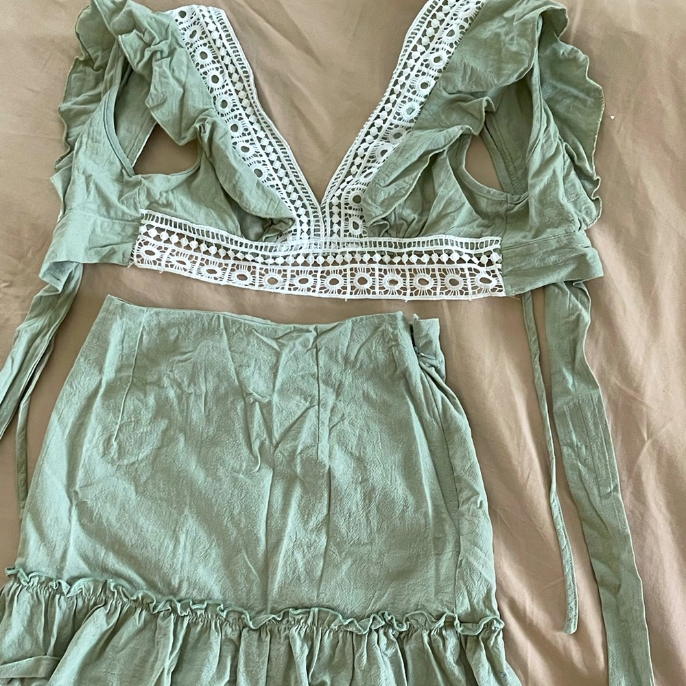 SHEIN two piece skirt set